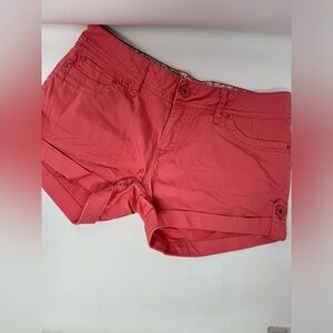 YMI Cutoff Short Shorts Hot Short Pink Salmon Used Size 9 GHV5.